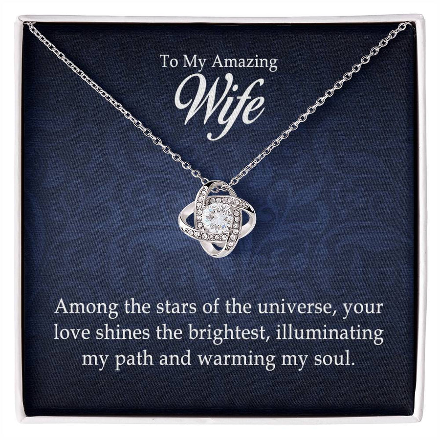 To My Amazing Wife - Love Knot Necklace