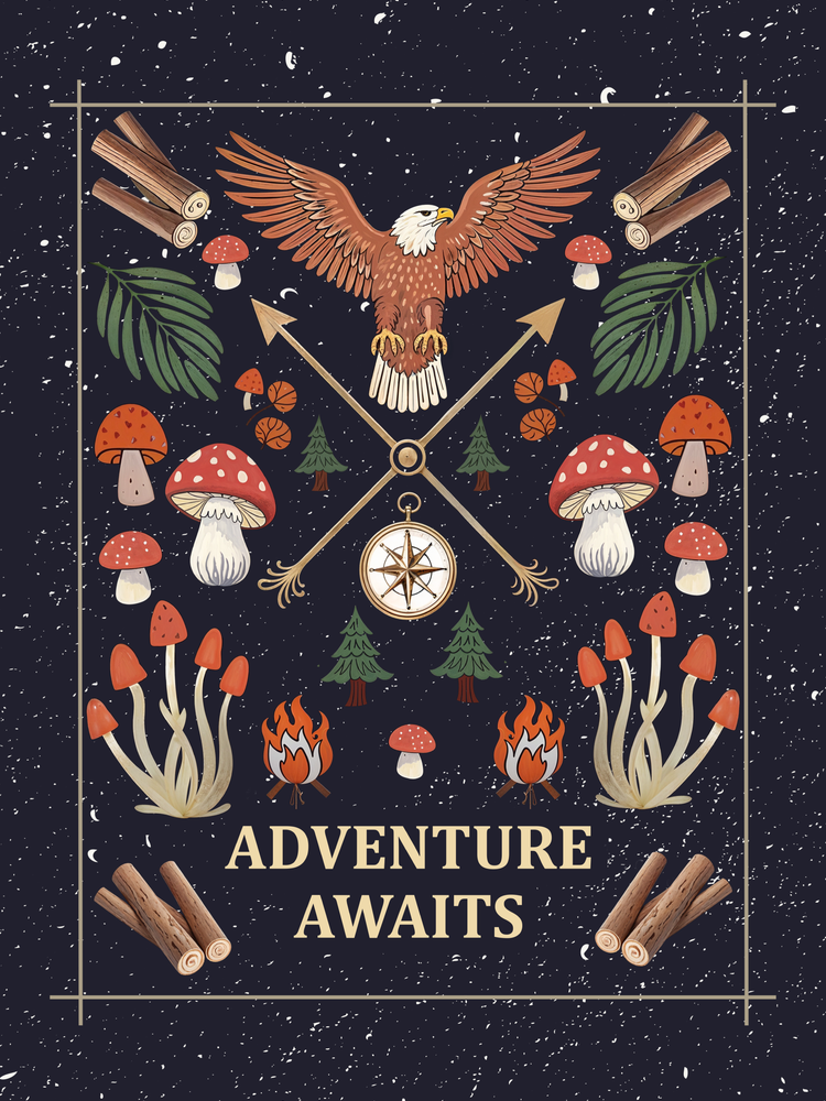 Adventure Awaits - Woven Blanket